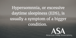 Hypersomnia - a symptom of a sleep disorder